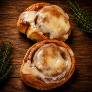 Cinnamon Roll com Cobertura de Cream Cheese (250g)